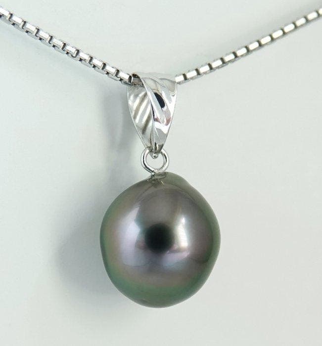 Sans prix de réserve - Pendentif - 18 carats Or blanc Perle, Bijoux, Sacs & Beauté, Bijoux anciens