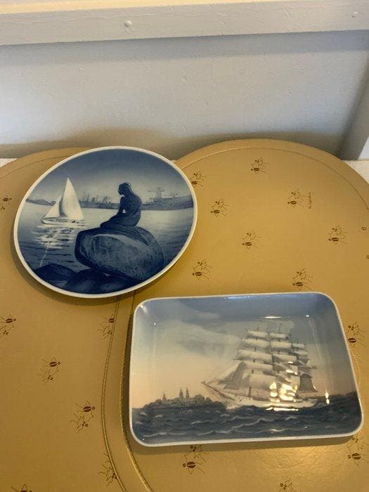 Royal Copenhagen - Wandbord (2) - Porselein, Antiek en Kunst, Curiosa en Brocante