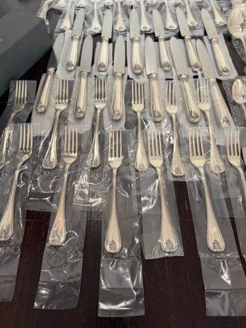 Buccellati argento 925 servizio di posate nuovo - Bestekset