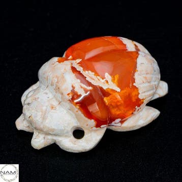 Fascinerende scarabee uit Mexicaans vuuropal 29,8 ct- 5.96 g
