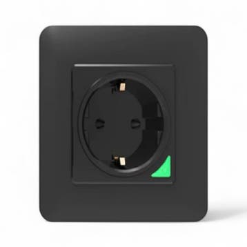 Inbouw stopcontact zwart (16amp), Verzenden, Nieuw