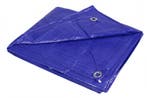 Blauw dekzeil 1,5 x 2,5 m – PE 80 GSM, Verzenden