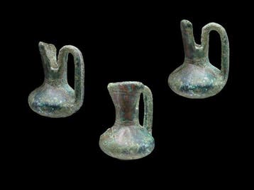 Grec antique mycénien Bronze Pichet miniature (1)