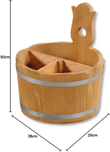 Houten bestekbak gebeitst, Huis en Inrichting, Verzenden, Nieuw