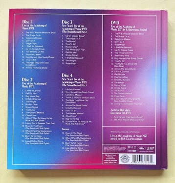 The Band - Rock Of Ages Concert on 4cd+ dvd boxset: Live At