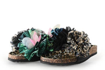 Colors of California Slippers in maat 37 Zwart, Kleding | Dames, Schoenen, Slippers, Verzenden, Zwart, Zo goed als nieuw