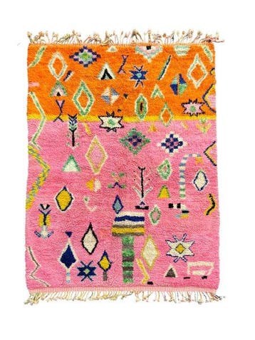 Tapis en laine berbère marocain Mrirt, bohème chic - Tapis -, Maison & Meubles