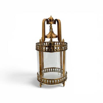 Plafondlamp - Circulaire - Messing, Kristal - Zaklamp