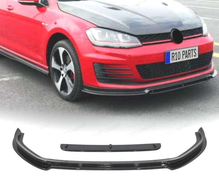 SPOILER LAME PARE-CHOCS AVANT VOLKSWAGEN VW GOLF 7 GTI NOIR, Autos : Pièces & Accessoires, Carrosserie & Tôlerie, Envoi