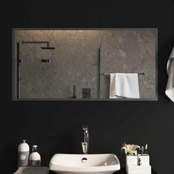 vidaXL LED Badkamerspiegel Transparant 100 x 50 cm gehard, Verzenden, Nieuw