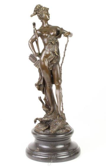 Statue, Bijzonder sculptuur van Diana 47.5 cm / 6.3 kg -