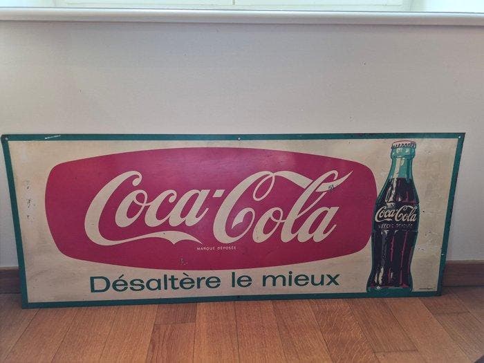 Gedenkplaat Coca-Cola - Nehauss Bagnolet - Emaille plaat -, Antiquités & Art, Antiquités | Assiettes décoratives & Carrelages