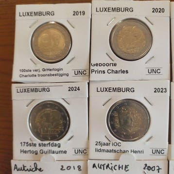 Europa. 2 Euro 2002/2024 (20 coins) (Zonder minimumprijs), Postzegels en Munten