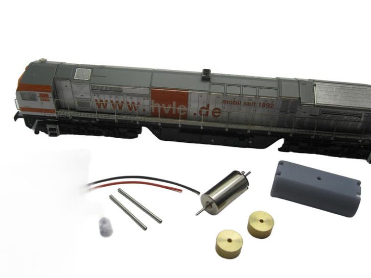 micromotor TME001C TT motor ombouwset voor Mehano Blue Tiger, Hobby en Vrije tijd, Modeltreinen | Overige schalen, Gelijkstroom