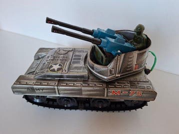 Sankei - Blikken speelgoed - M-75 Anti-Aircraft Tank -