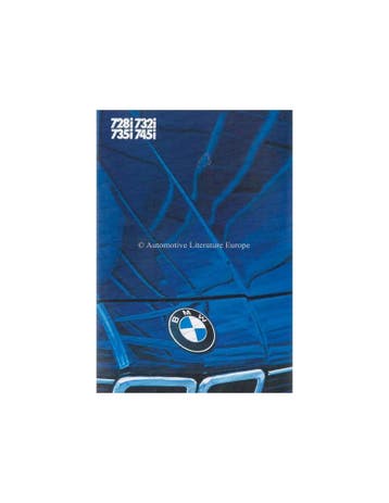 1984 BMW 7 SERIE BROCHURE DUITS