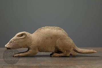 Oude Egypte, late periode Hout Grote figuur van een, Antiek en Kunst