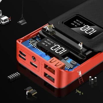 Mini Powerbank 10.000mAh - Dual 2x USB Poort - LED Display, Verzenden, Nieuw, OLOEY