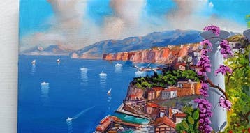 Silvio Valli (1944) - View on the gulf of Sorrento