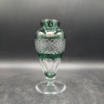 Val Saint Lambert - Vase - Gary - Cristal - Vase Gary vert
