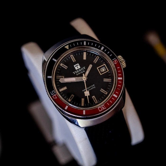 Tissot - Navigator Automatic “Pepsi Bakelite” [serviced] -, Bijoux, Sacs & Beauté, Montres | Hommes