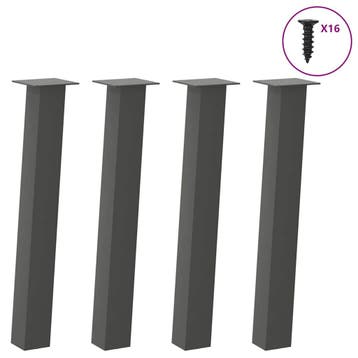 vidaXL Console tafelpoten 4 st 72 cm staal antraciet, Verzenden