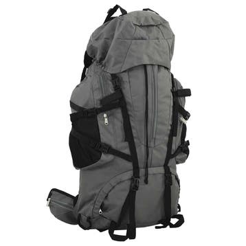 vidaXL Wandelrugzak 100 L oxford stof grijs, Verzenden