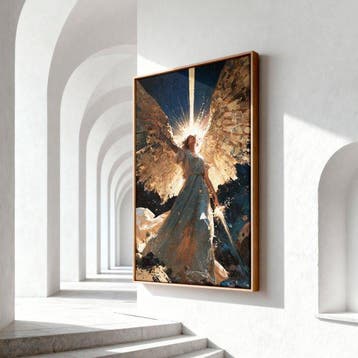 Iconica - Guardian Angel - unique 1/1 XXL (150 x 100 cm), Antiek en Kunst