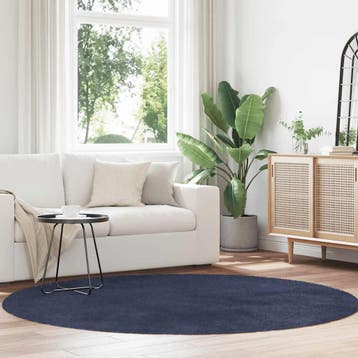 vidaXL Hoogpolig vloerkleed NAVARRA 200x200 cm polyester, Verzenden, Nieuw