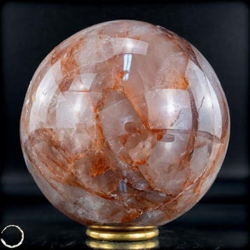 Adembenemende natuurlijke rode vuurkwarts Sphere- 2197.66 g