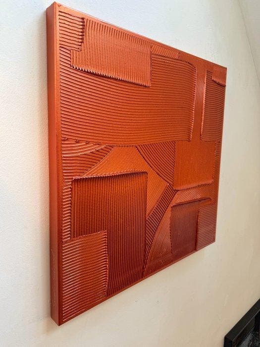 Sarah Schwarzl - Frequency COPPER (Frame included), Antiek en Kunst, Kunst | Schilderijen | Modern