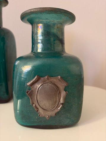 Vase (2) - Verre de Murano - Scavo, Antiek en Kunst, Antiek | Glaswerk en Kristal