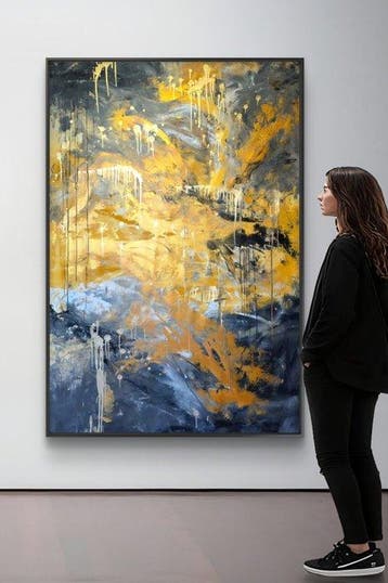 Micha Lenartowicz - Touch of Gold - XXL, Antiek en Kunst, Kunst | Schilderijen | Modern