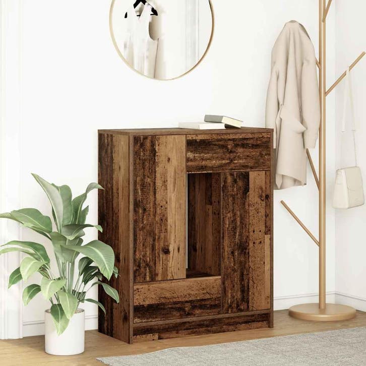 vidaXL Dressoir met lades en deuren 73x31x90 cm oud hout, Huis en Inrichting, Kasten | Dressoirs, Nieuw, Verzenden