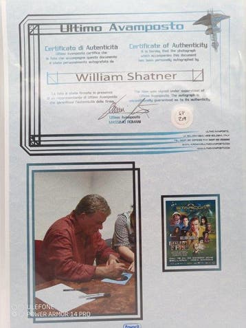 Star Trek - William Shatner (Kirk) - Signed in person at, Collections, Cinéma & Télévision