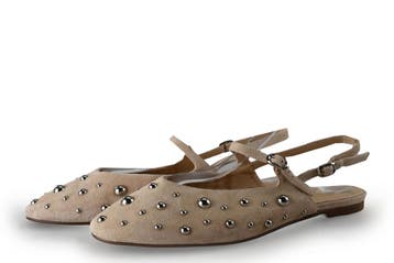Manfield Slingbacks in maat 42 Beige, Verzenden, Beige, Zo goed als nieuw, Manfield