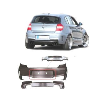 PARE-CHOQUES ARRIÈRE BMW E81 E87 04-11 LOOK 1M, Verzenden, Nieuw
