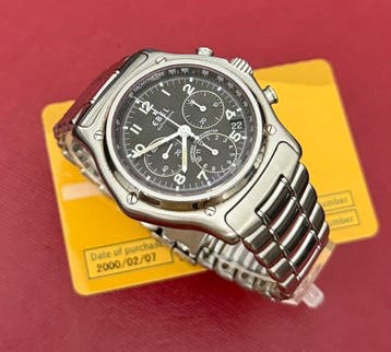 Ebel - Le Modulor 1911 Chronograph - 9137240 - Heren - 2000, Handtassen en Accessoires, Horloges | Heren, Nieuw