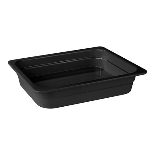 Gastronorm bak zwart melamine | 1/2 GN | 32,5x26,5x6,5(h)cm, Articles professionnels, Horeca | Équipement de cuisine, Envoi
