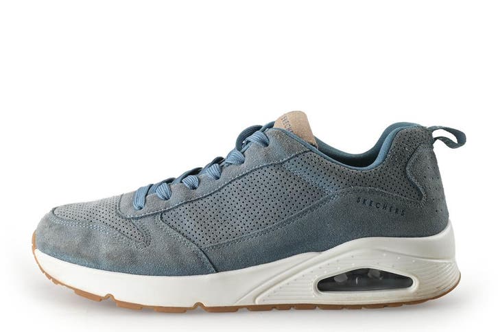 Skechers Sneakers in maat 43 Blauw, Kleding | Heren, Schoenen, Blauw, Zo goed als nieuw, Sneakers, Verzenden