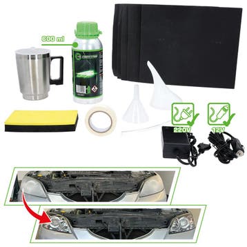 Competition Doffe Koplamp Polymeer Reparatie Kit 16-delig, Verzenden