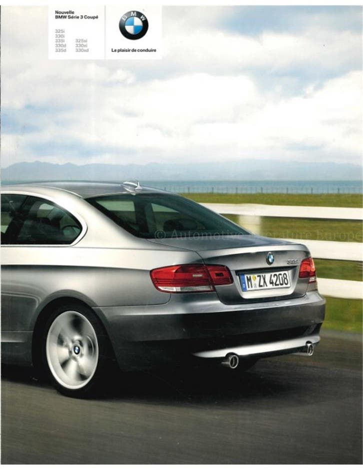 2006 BMW 3 SERIE COUPÉ BROCHURE FRANS, Livres, Autos | Brochures & Magazines, Enlèvement ou Envoi