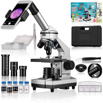 Bresser Biolux 1024x + Smartphonehouder | Tweede kansje, Verzenden, Biologische microscoop