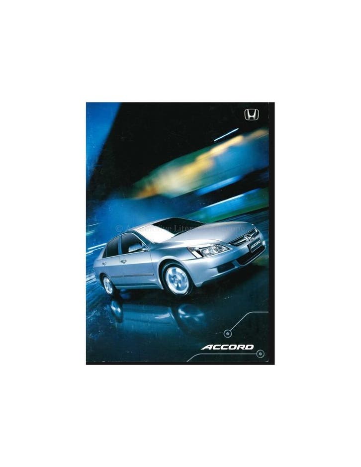 2005 HONDA ACCORD SEDAN BROCHURE ENGELS, Boeken, Auto's | Folders en Tijdschriften, Ophalen of Verzenden