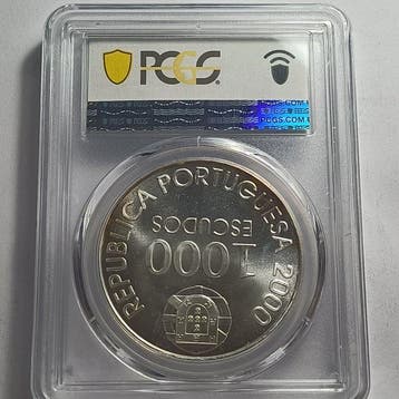 Portugal. 1000 Escudos 2000 MS67 (Zonder minimumprijs)
