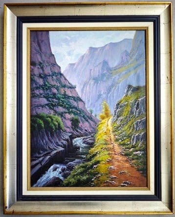 École paysagiste espagnole (XX) - Paysage de montagne
