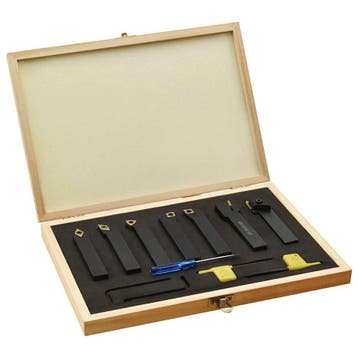 vidaXL 12-delige Draaigereedschapsset indexeerbaar 100 mm, Bricolage & Construction, Outillage | Fraiseuses, Verzenden