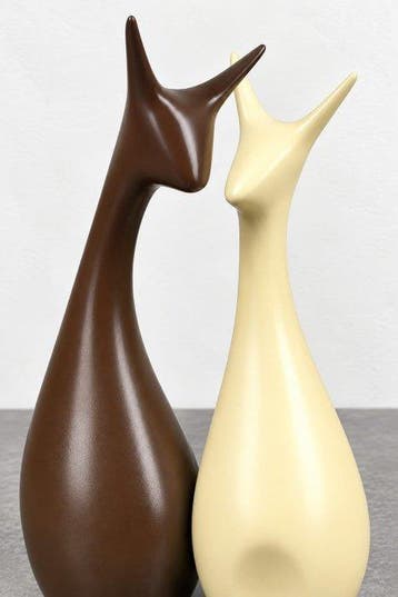 sculptuur, Modern Abstract Deer Family Decorative Figurine