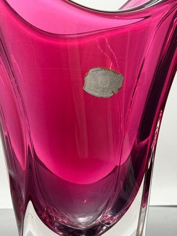 Val Saint Lambert - René Delvenne - Vaas - Kristal - Vase