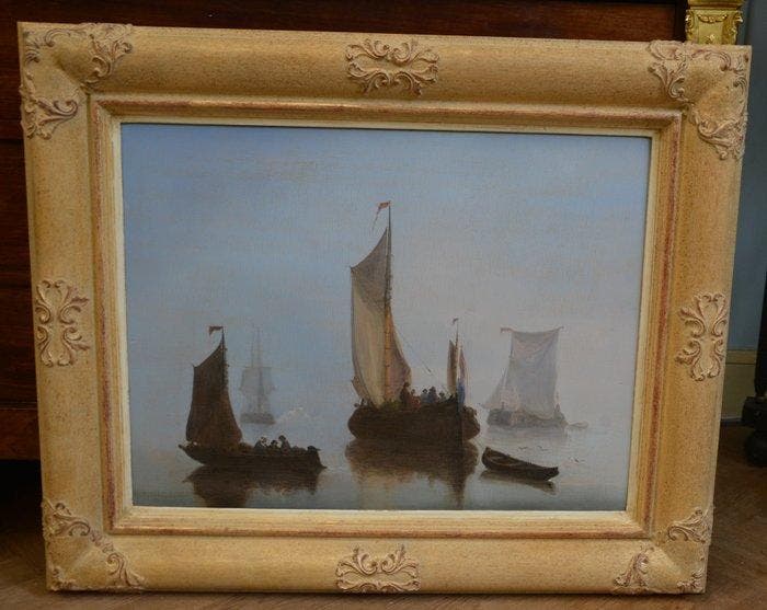 Antonie Waldorp (1802-1866), Toegeschreven aan - Zeegezicht, Antiek en Kunst, Kunst | Schilderijen | Klassiek